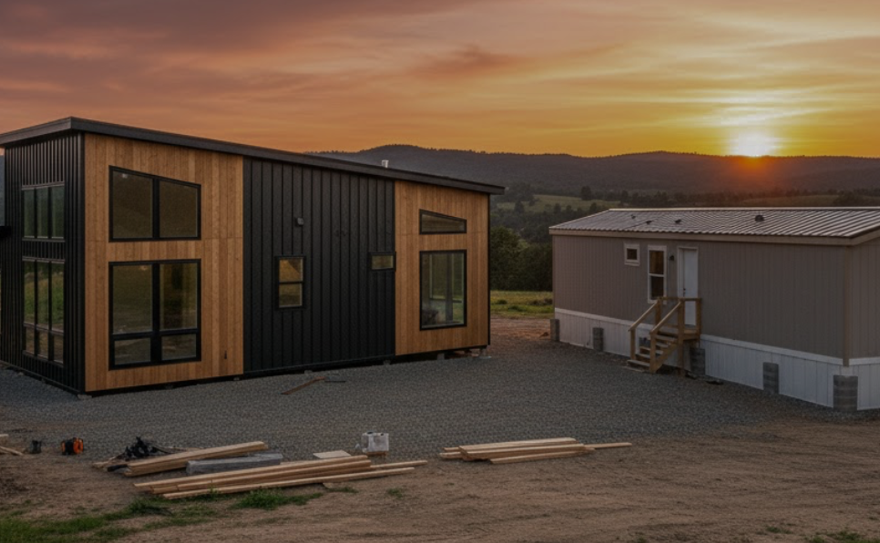 Casa modular fija vs mobil home en España: diferencias legales, de cimentación y de suministros